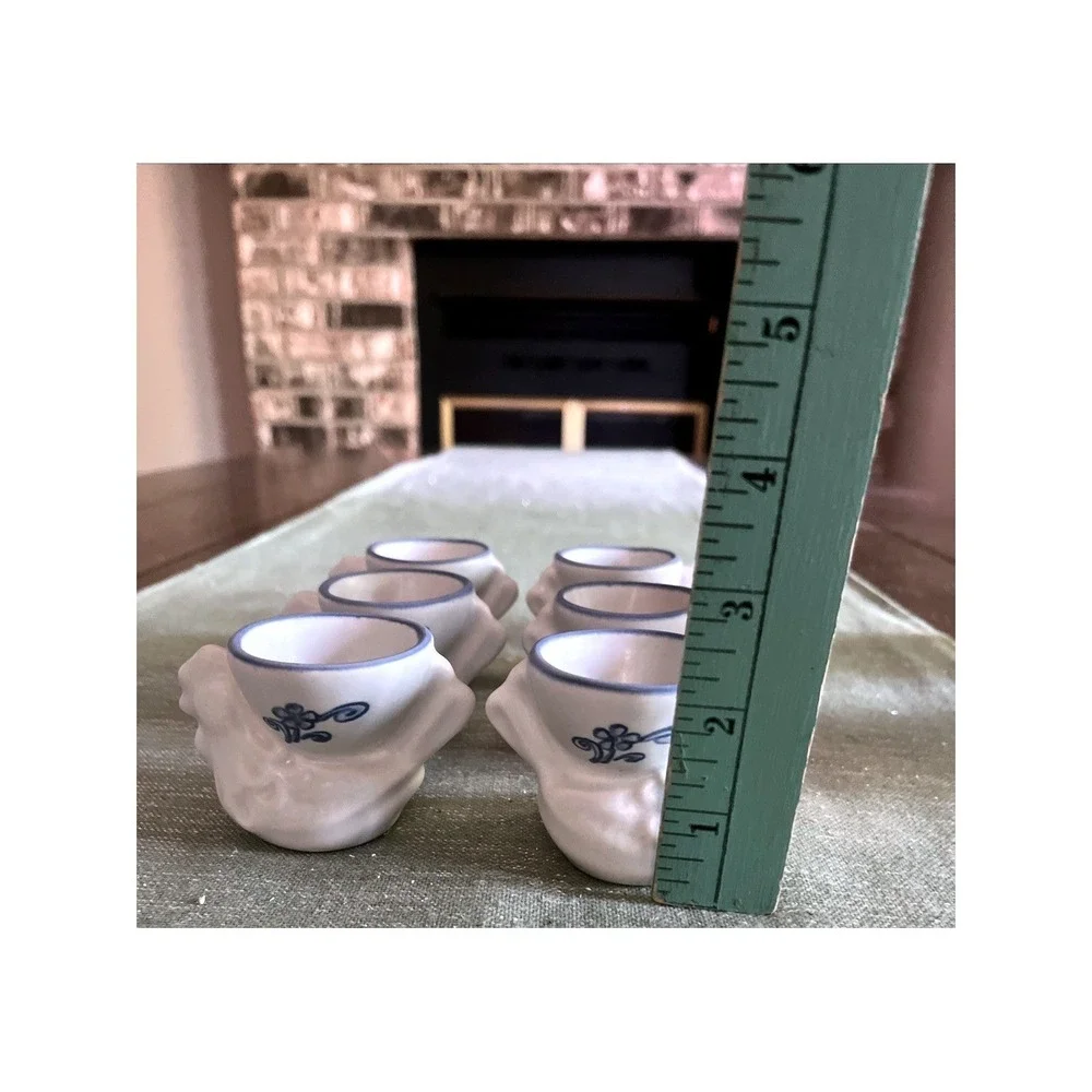 PFALTZGRAFF YORKTOWNE USA Set Of 6 Egg Cups Hen And Egg